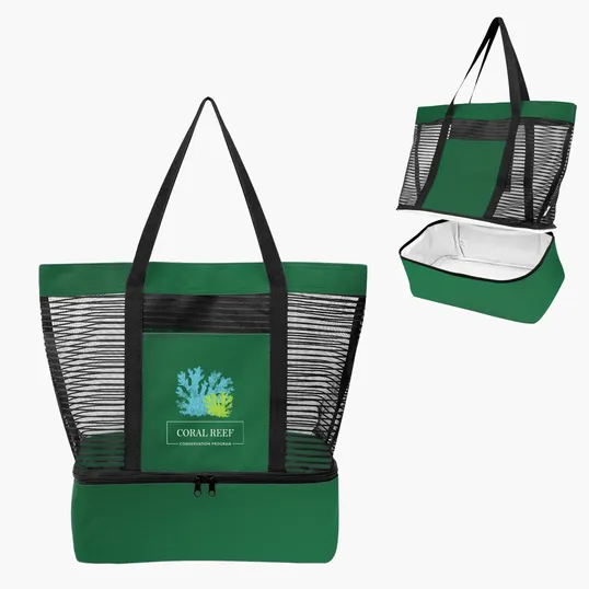 Marley rPET Mesh Tote Bag With Cooler — view 5