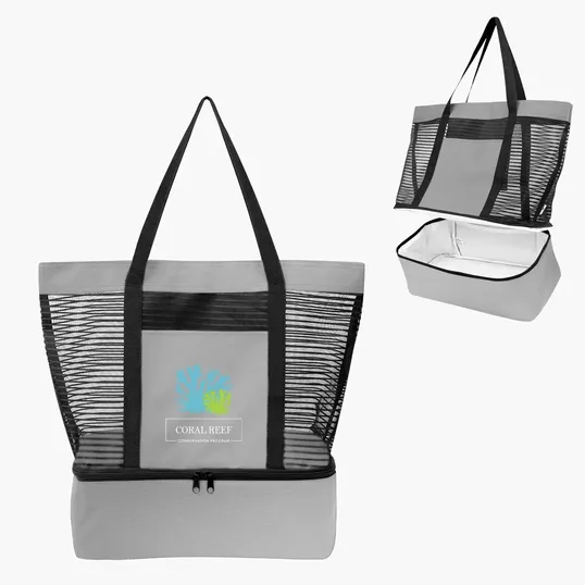 Marley rPET Mesh Tote Bag With Cooler — view 6