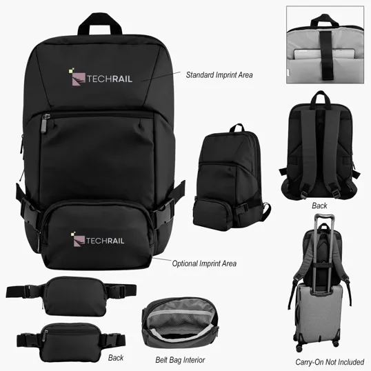 Yosemite Backpack with Detachable Belt Bag