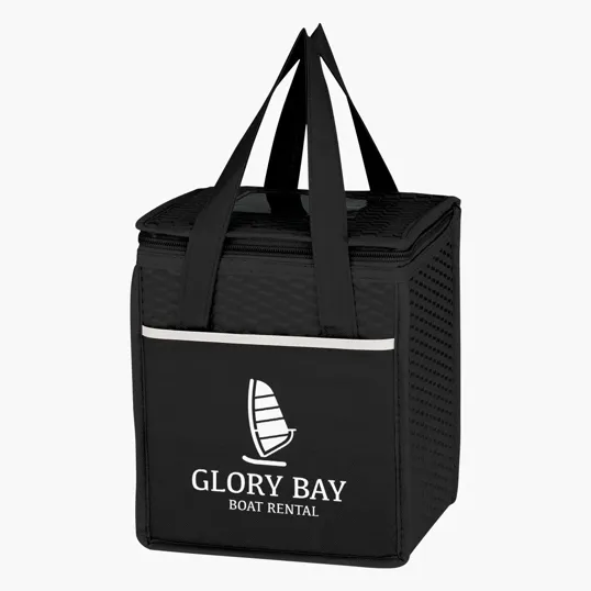 Wave Design Non-Woven Kooler Lunch Bag — view 7
