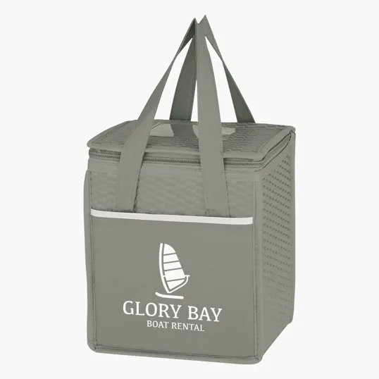 Wave Design Non-Woven Kooler Lunch Bag — view 8