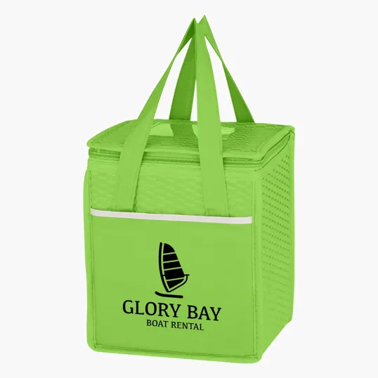 Wave Design Non-Woven Kooler Lunch Bag — view 9