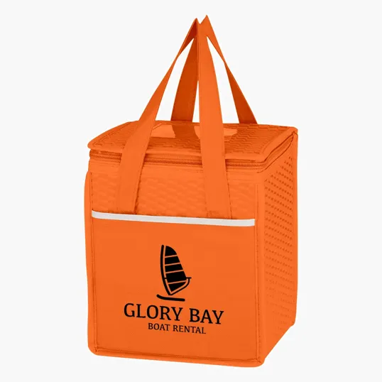 Wave Design Non-Woven Kooler Lunch Bag — view 10