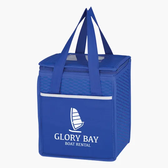 Wave Design Non-Woven Kooler Lunch Bag — view 12