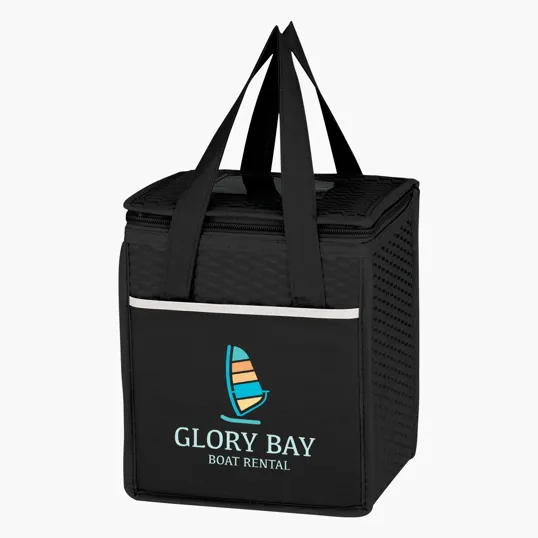 Wave Design Non-Woven Kooler Lunch Bag