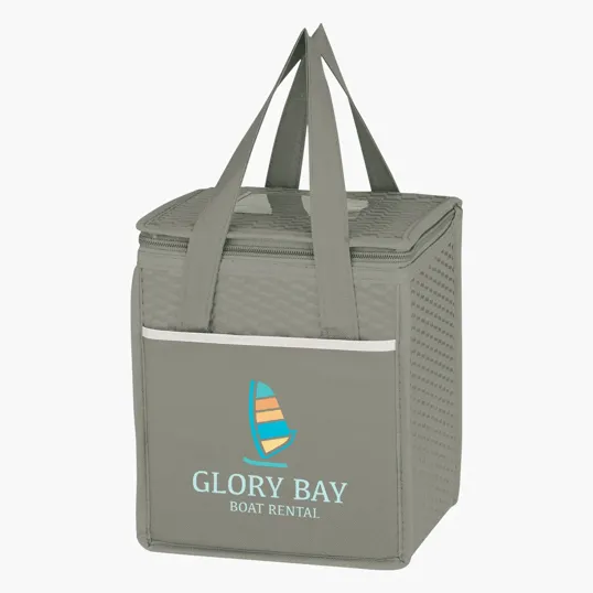 Wave Design Non-Woven Kooler Lunch Bag — view 2
