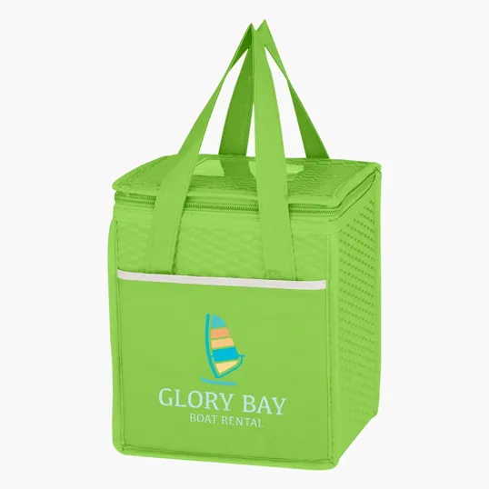 Wave Design Non-Woven Kooler Lunch Bag — view 3