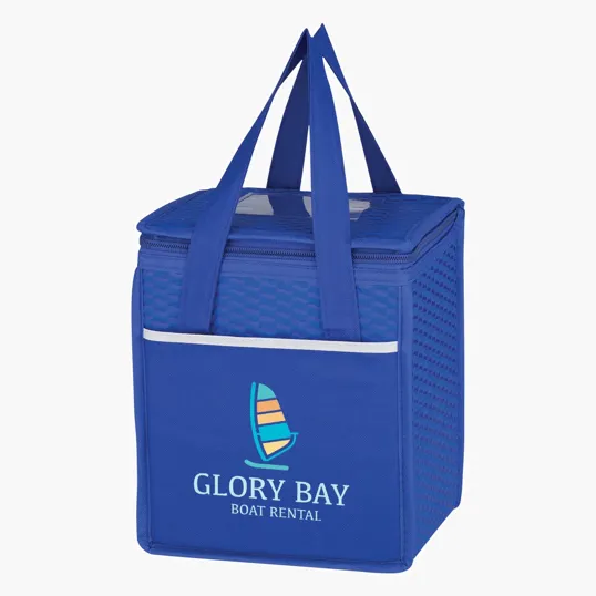 Wave Design Non-Woven Kooler Lunch Bag — view 6