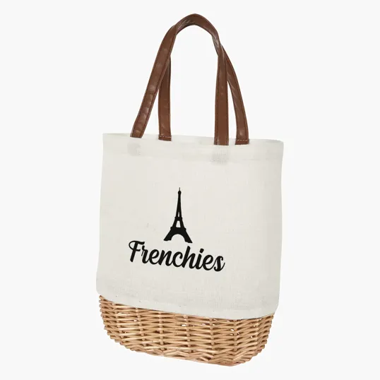 Petrillo Basket Tote Bag with Wicker