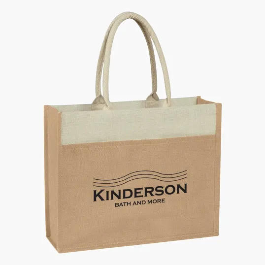 Jute Tote Bag With Front Pocket — view 5