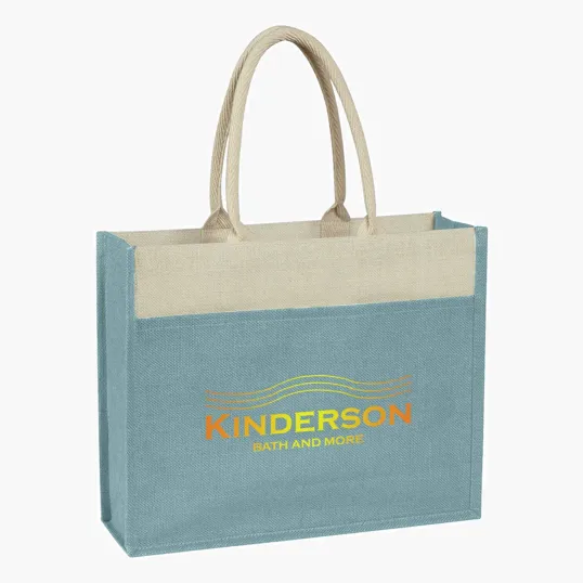 Jute Tote Bag With Front Pocket — view 2