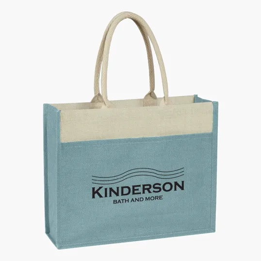 Jute Tote Bag With Front Pocket — view 6