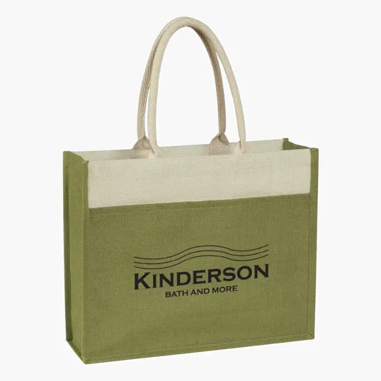 Jute Tote Bag With Front Pocket — view 7