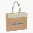 Jute Tote Bag With Front Pocket