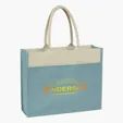 Jute Tote Bag With Front Pocket — view 2