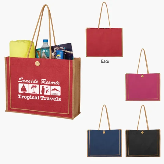 Paradise Jute Tote Bag — view 4