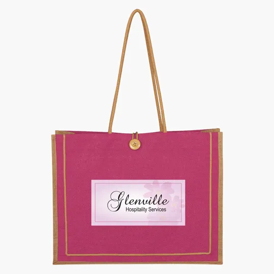 Paradise Jute Tote Bag — view 3