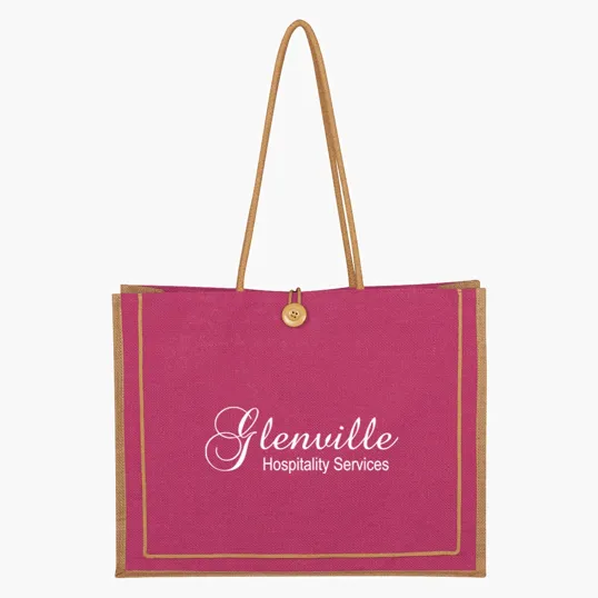 Paradise Jute Tote Bag — view 7