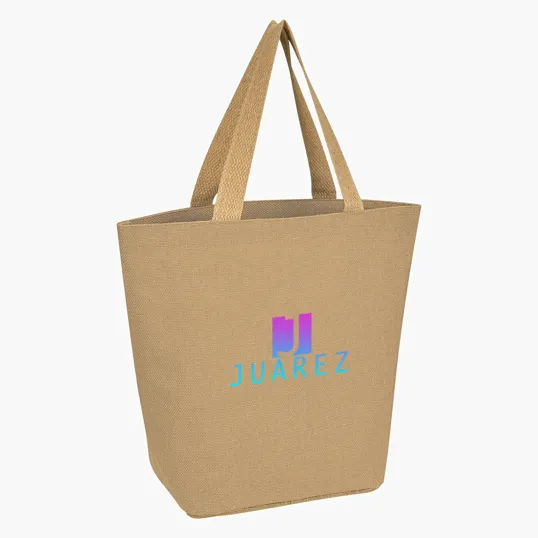 Marketplace Jute Tote Bag — view 3
