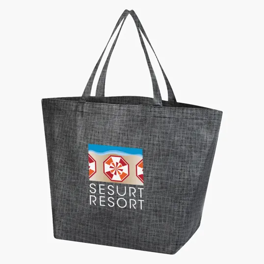 Crosshatch Non-Woven Tote Bag