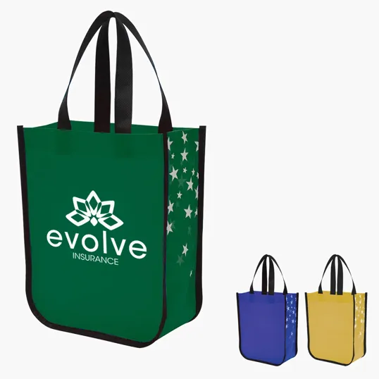 Star Struck Lola Laminated Recycled Non-Woven Tote Bag — view 3