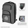 Heathered RFID Laptop Backpack & Briefcase — view 3