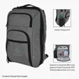 Heathered RFID Laptop Backpack & Briefcase — view 2