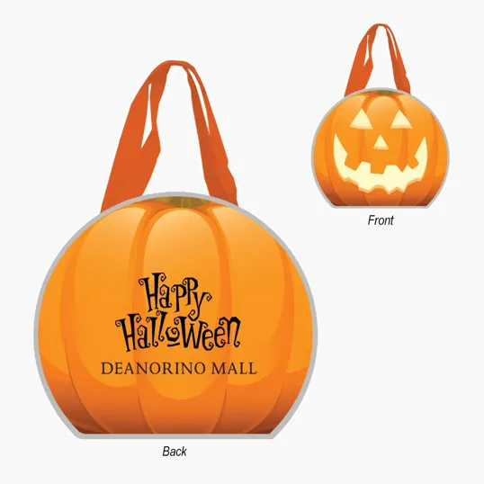 Reflective Halloween Pumpkin Tote Bag — view 2