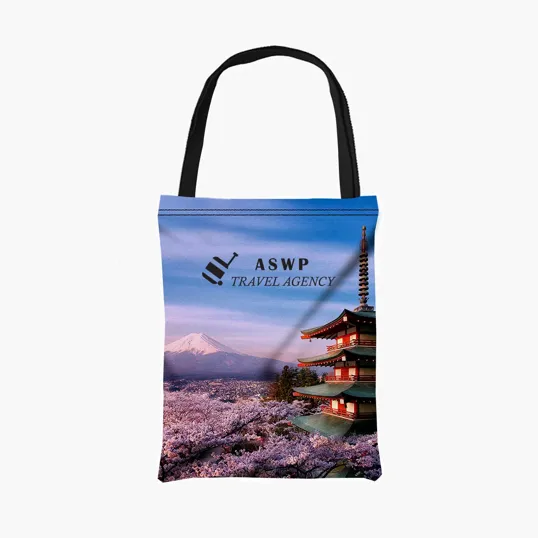 Canvas Tote Bag, 9" W x 12" H