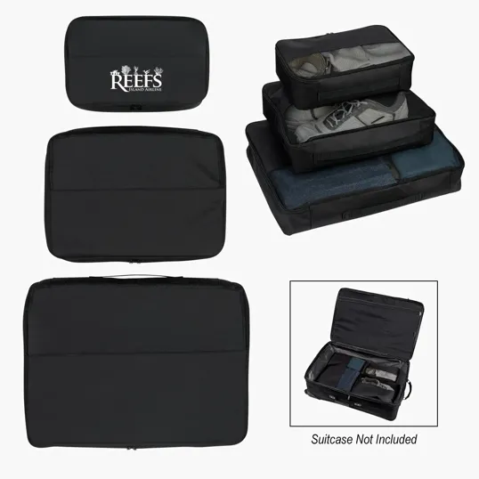 3-In-1 Travel Bag Set, 600D Polyester — view 2