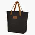 Heathered Collection Tote Bag with Leatherette Handles — view 7