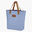 Heathered Collection Tote Bag with Leatherette Handles — view 8