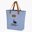 Heathered Collection Tote Bag with Leatherette Handles — view 4