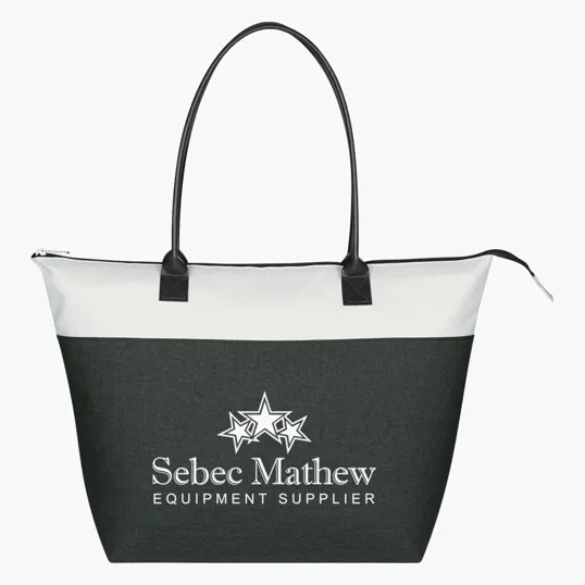 Regatta Tote Bag with Zippered Top and Leatherette Handles — view 8