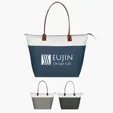 Regatta Tote Bag with Zippered Top and Leatherette Handles — view 7