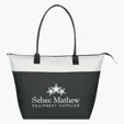 Regatta Tote Bag with Zippered Top and Leatherette Handles — view 8