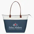 Regatta Tote Bag with Zippered Top and Leatherette Handles — view 3