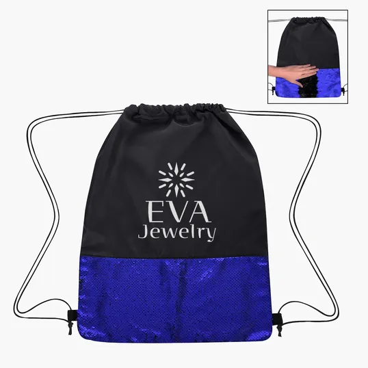 Flip Sequin Drawstring Bag — view 4