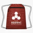 Tempe Drawstring Bag with Front Zippered Pocket — view 2