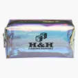 Hologram Vanity Bag with Gold Zipper