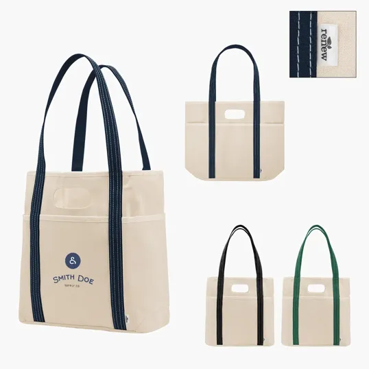14 Oz. Cotton Canvas Dual Handle Tote Bag
