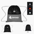 COB Light Up Heathered Drawstring Bag — view 2