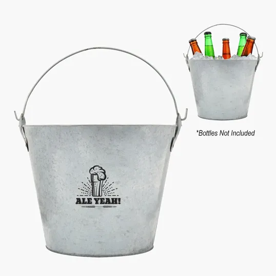 Bevy 5 Liter Galvanized Iron Beverage Bucket — view 2