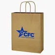 Kraft Paper Shopping Bag, 10" x 13"