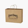 Kraft Paper Brown Shopping Bag, 16" x 12-1/2" — view 2