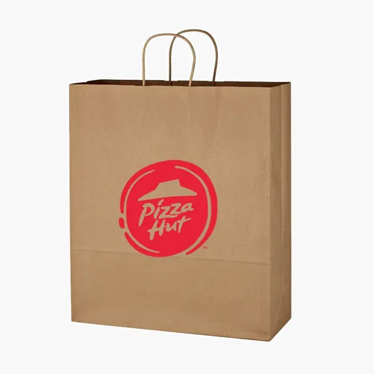 Kraft Paper Brown Shopping Bag, 16" x 19" — view 2