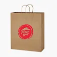 Kraft Paper Brown Shopping Bag, 16" x 19" — view 2