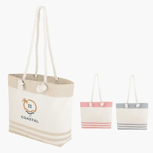 Marlo Recycled Cotton Tote Bag with Twist Rope Handles
