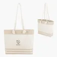 Marlo Recycled Cotton Tote Bag with Twist Rope Handles — view 2
