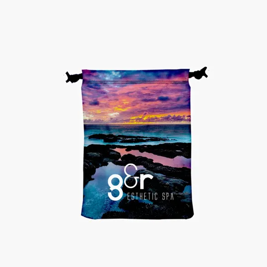 Canvas Drawstring Bag, 9" W x 12" H
